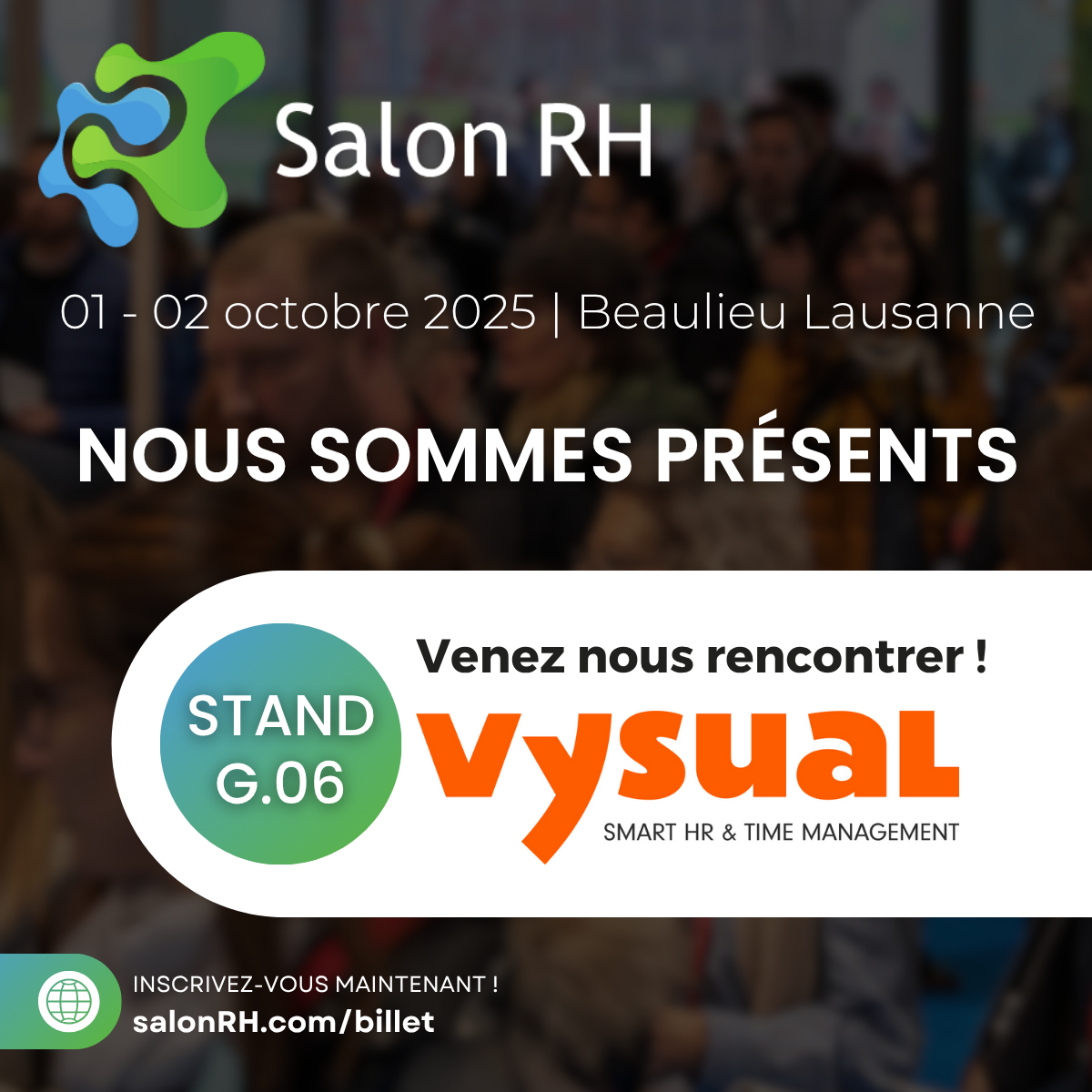 Vysual sera présent au Salon RH 2025 à Lausanne
